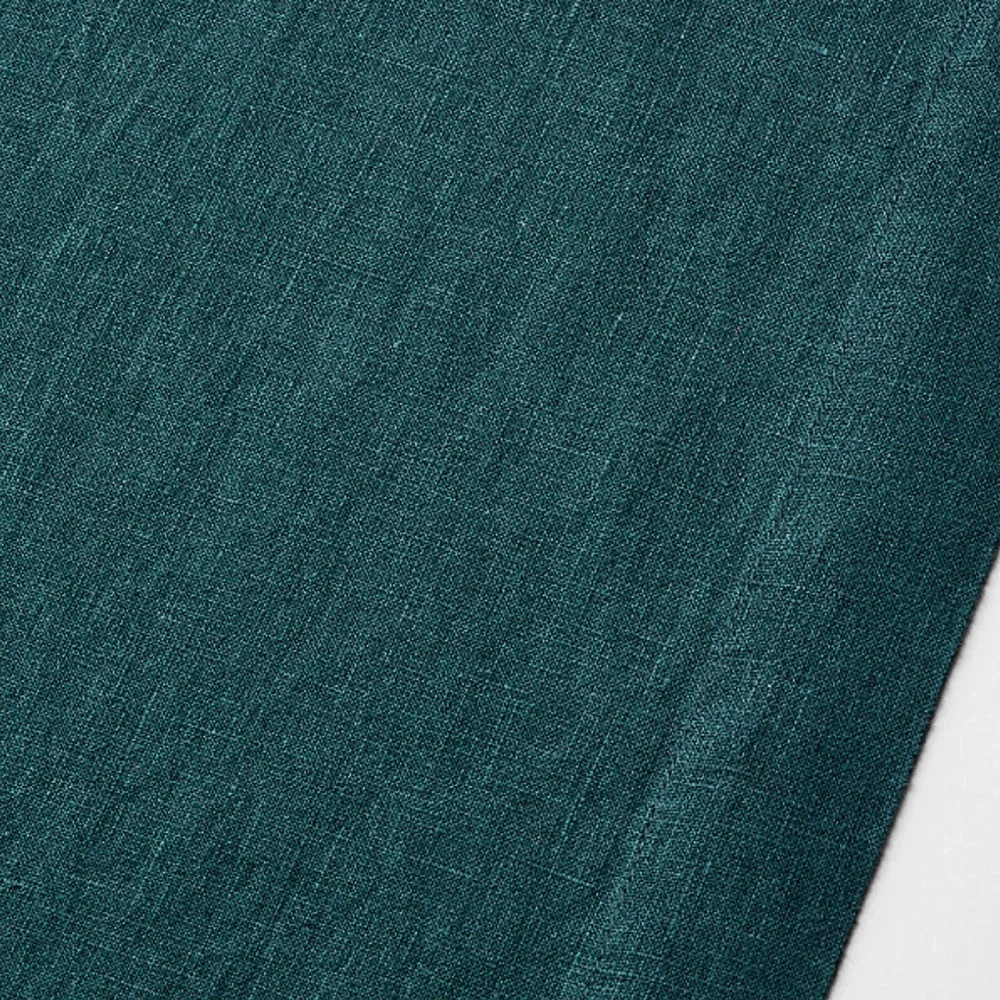 New! Crate&Barrel EUROPEAN FLAX Linen Table Runner 120” in Spruce Green